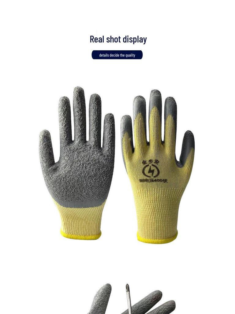 Ultra-Thin Flexible Electrician's Insulated Gloves, 220-400V, Low Voltage Safety Protection