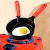 1 Set Mini Kitchen Cooking Playset Adjustable Knob Stove with Sound Light Cookware Utensils Accessories Toddlers Children Chef Pretend Play House Toys