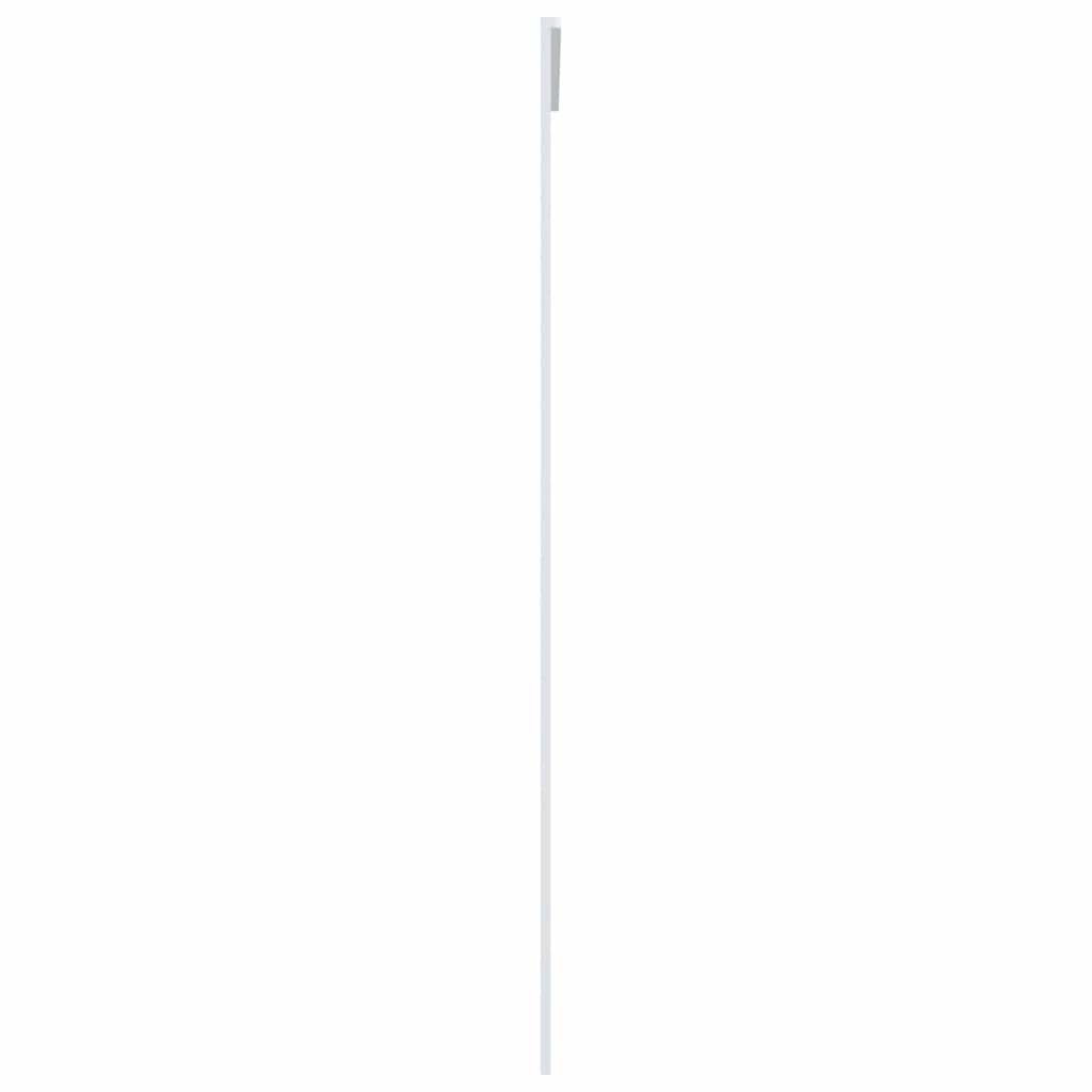 Vidaxl Sliding Door, ESG Glass and Aluminum, 90x205 Cm, White