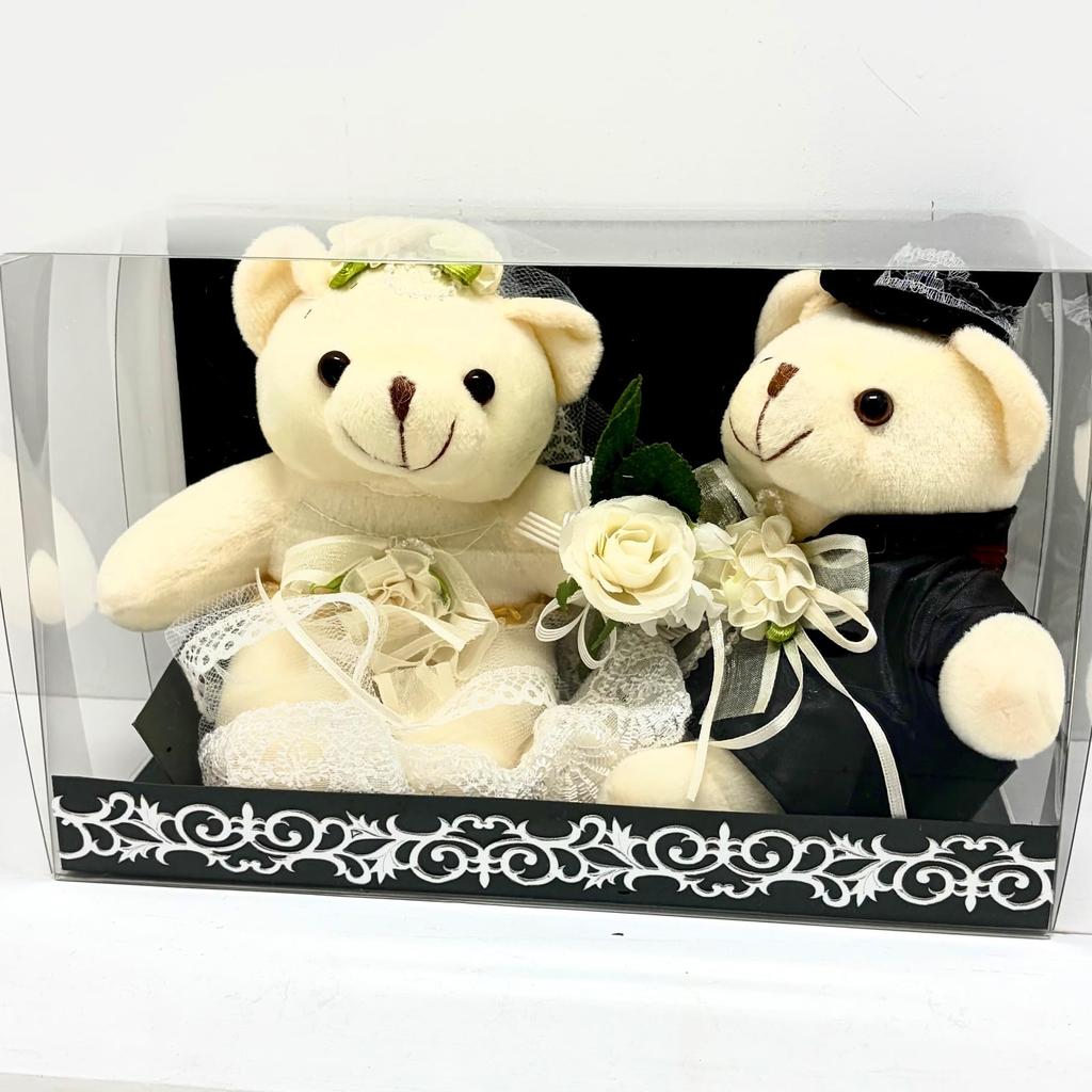 Wedding Gift, Wedding BearWelcome Bear, Pair Set of 3 Sizes (Medium)