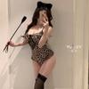 Smoke Sexy Lingerie Women's Clothing Pure Desire Leopard Print Temptation Qn Small Breasts Show Big Mood Emotional Fun Uniform