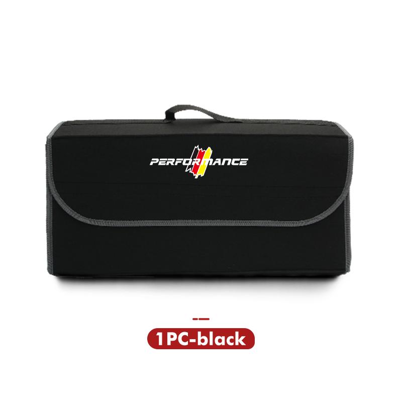 AAACF1 Felt Car Trunk Folding Organizer Bag Foldable Trip Storage Box For BMW Performance 1 3 5 7 Series M E93 F20 iX1 iX2 iX3 iX5 iX6