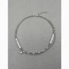 Geometric Cat Eye Stone Stainless Steel Collar Necklace For Women And Men