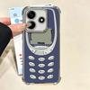 Funny Retro Callphone Plating Phone Case For Xiaomi Redmi Note 14 15 Pro Plus 13 12 11 11S 11T 10 9S 9 5G Anti-Fall Airabag Cove
