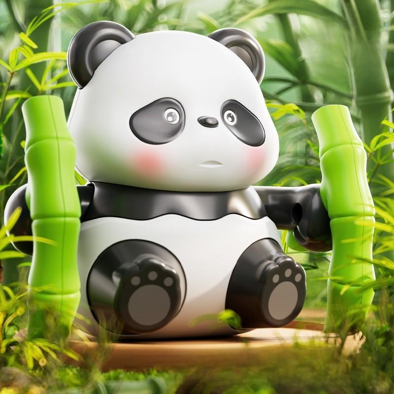 

Baby Panda Toy With Mechanical Windup Movement For Early Learning And Toddler Play