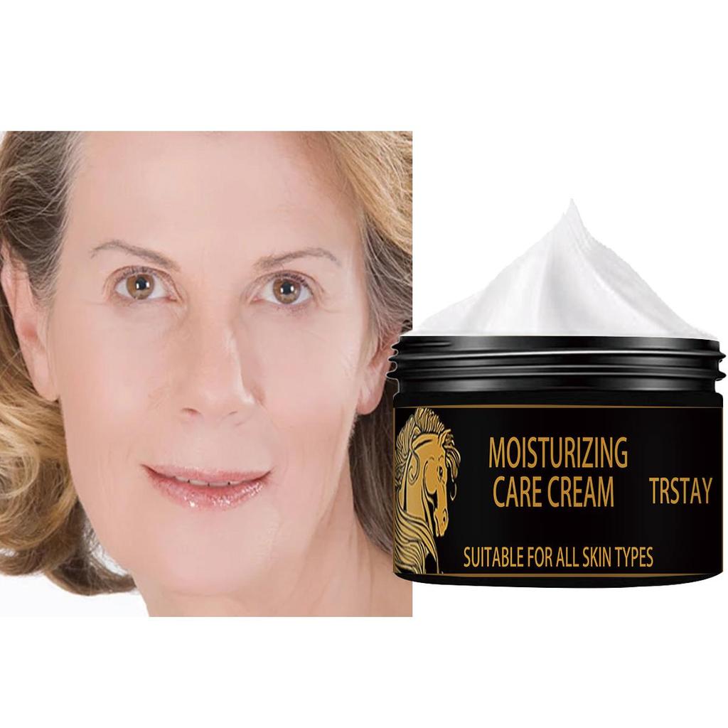 Hesteolje oppstrammende og reparerende øyekrem som bleker og lysner essens nærende ansiktshud anti-aldring ansiktskrem