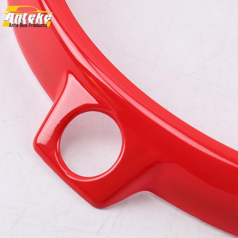 Red Front Logo Trim Ring and Body Logo Sequin for 17-20 GS8 - Car Accessories