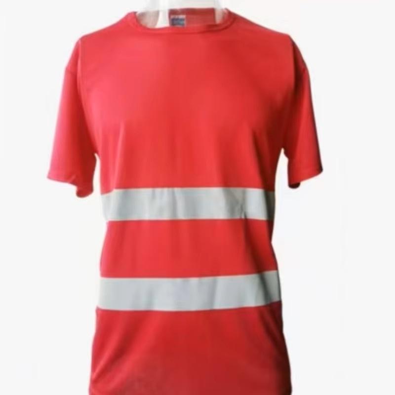 Fluorescenční reflexní košile s vysokou viditelností Tričko Safety Polo Tričko Stavební Košile Rychle schnoucí Pracovní oblečení Noční Cyklistika