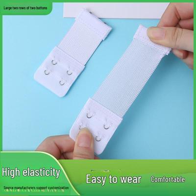 Stainless Steel Bra Back Extender Buckle - Elastic 2-Row 2-3-4-Button Connection
