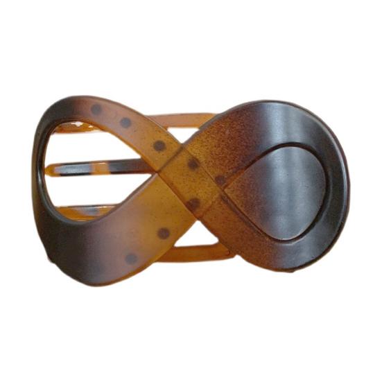 Kvinner Hårklo 8 Form Ensfarge Uthult Sterk klo med tenner Hårfiksert Anti-skli glatt kant Hårgriper Hårtilbehør