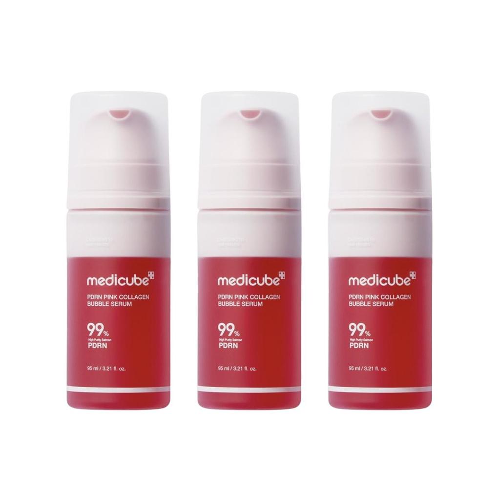 [Medicube] PDRN Pink Collagen Bubble Serum 95ml - Firming & Radiance