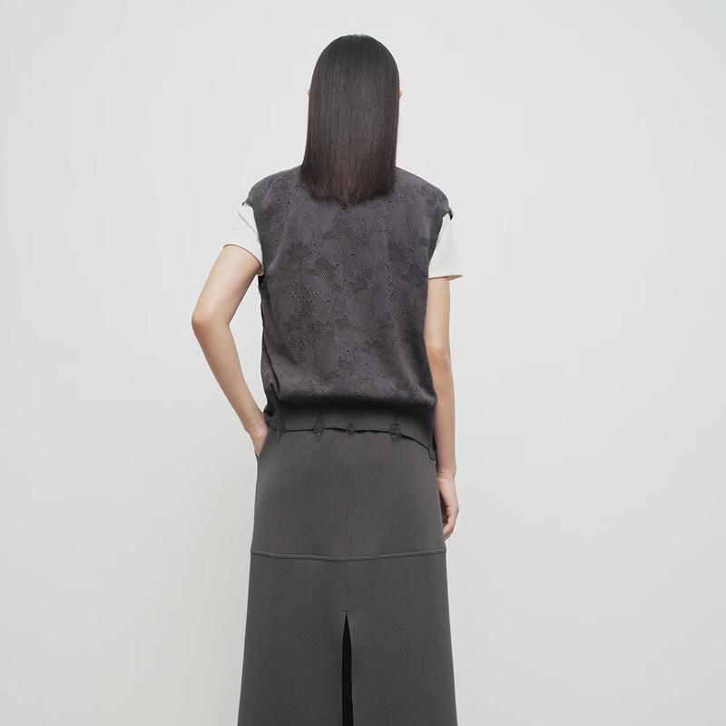 Broadcast Women's Jacquard Knit Vest Cardigan