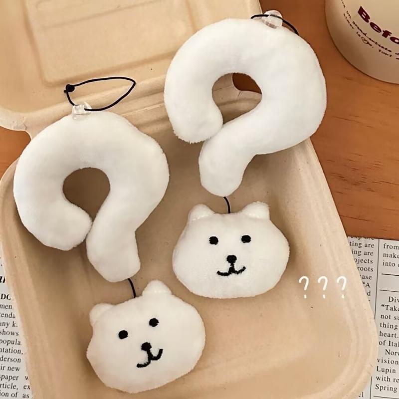 Joke Bear Ugly Question Mark Bear Keychain Baguette Question Mark Bear Keychain