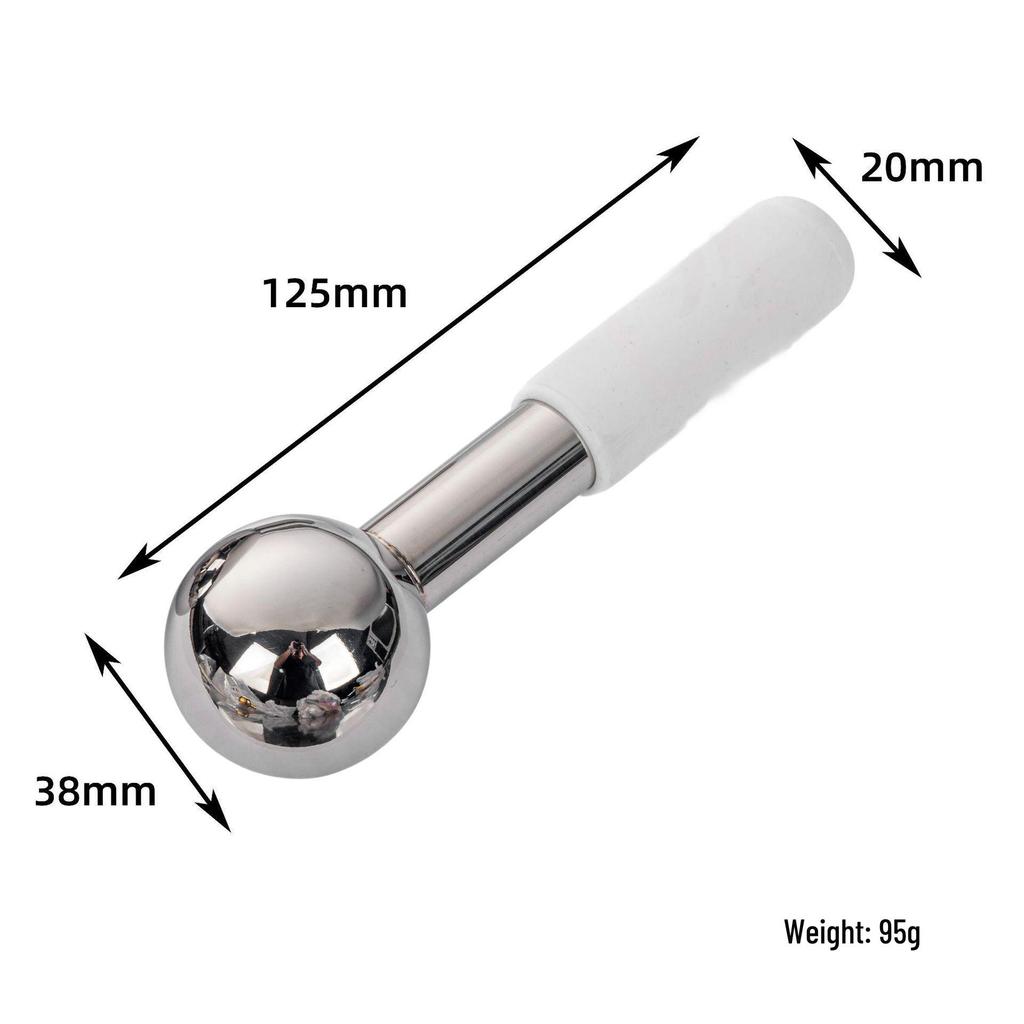 Stainless Steel Ice Wave Ball Facial Massage Tool