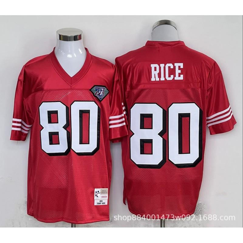 San Francisco 49ers Retro Football Jersey Mens Cotton Blend Training Uniform American Practice Fan Wear