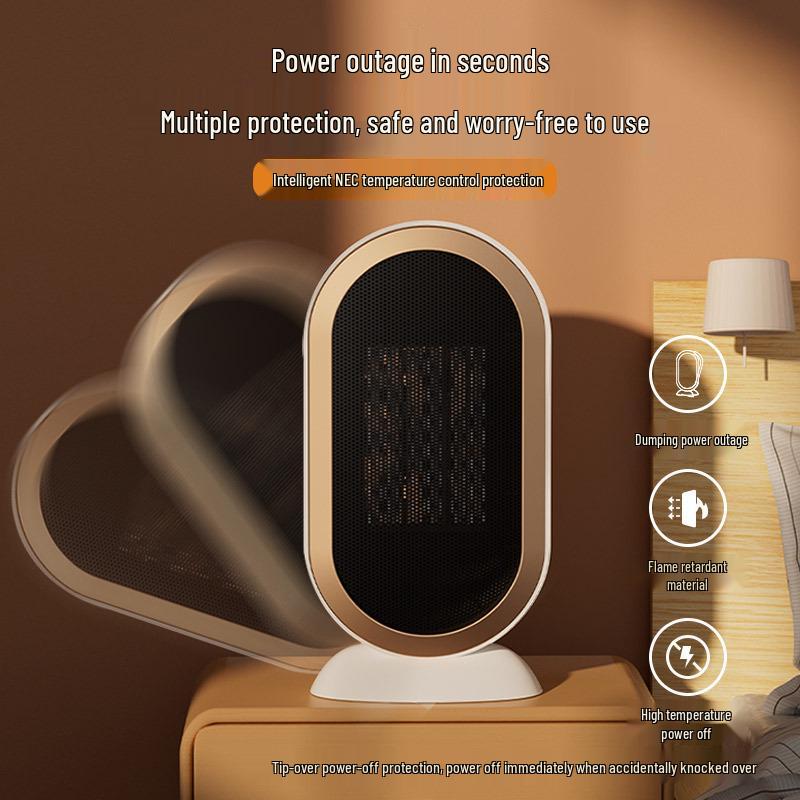 Portable Mini Desktop Fan Heater for Home & Office