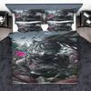 Beautiful Girl Duvet Cover Cartoon 3-Piece Set Children Cute Polyester Soft Breathable Comforter Animation Bedding