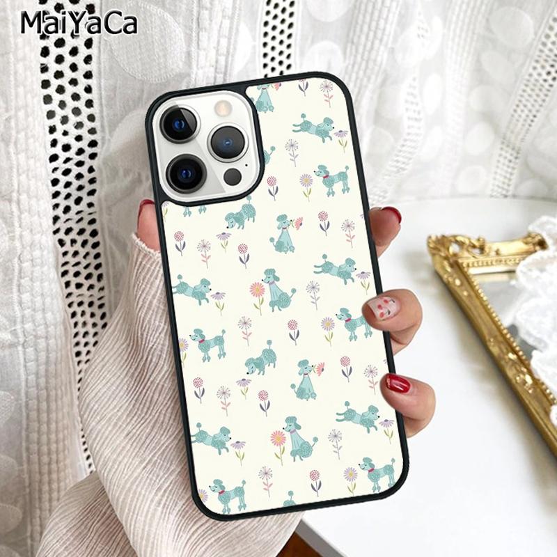 

Poodle Dog Cartoon Phone Case Cover For iPhone 17 Air 16 16e 15 plus 11 12 13 14 pro max shell coque iPhone 11pro max