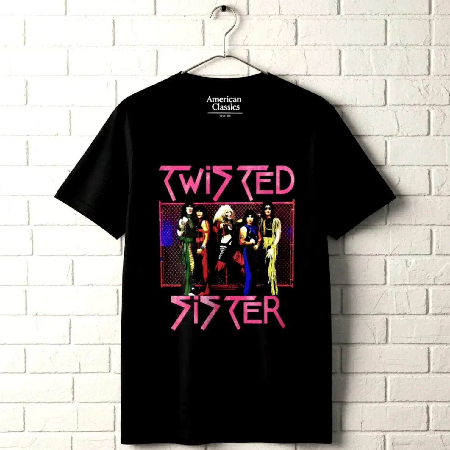 Twisted Sister Best of the Atlantic Years Men s T Shirt Fence Glam Rock Band XXXXL