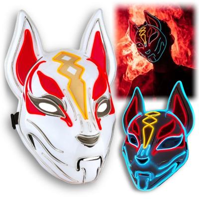 Masque de chat LED lumineux cosplay costume de chat halloween fête carnaval