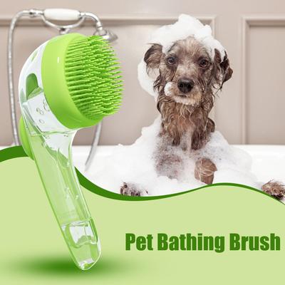 Long Handle Dog Cleaning Brush Soft Silicone Pet Bathing Brush Pet Grooming Comb for Cats Dogs Cat Massage Brush Pet Supplies