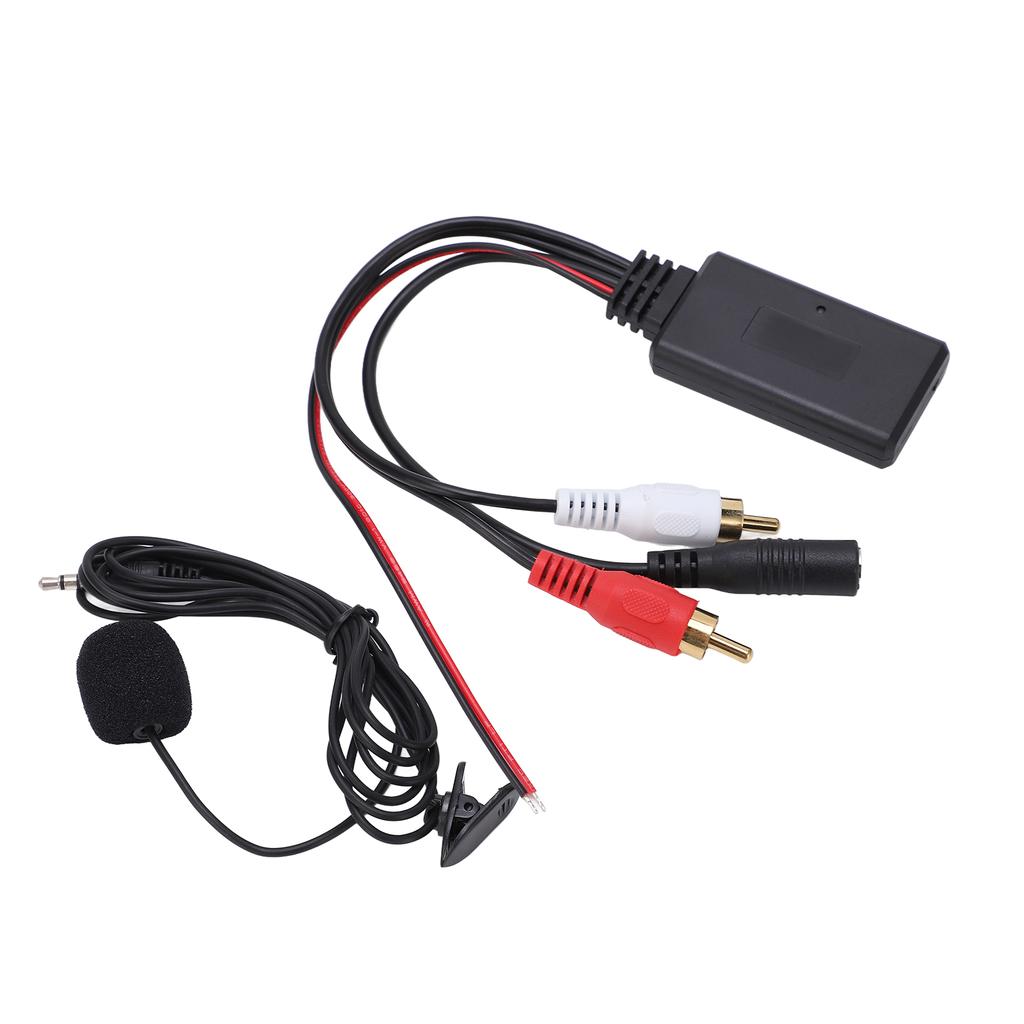 Bluetooth5.0 AUX IN Adapter Wireless Stereo Cable Handsfree Microphone Suitable for Pioneer with 2RCA Audio Port