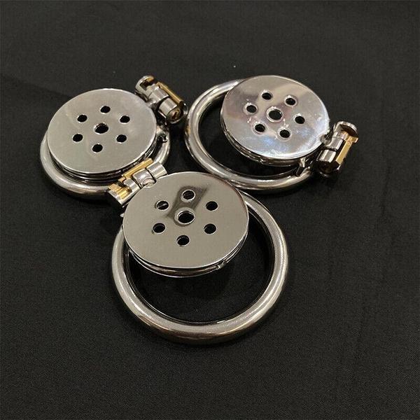 Stainless Steel Flat Ring Cage Lock for Man