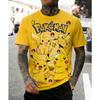 2026 New Anime Chilren's T-shirts Kids 3D T-shirts Boy's Clothing Pokemon Men's Shirts Short-sleeved Travel Parent Clothing