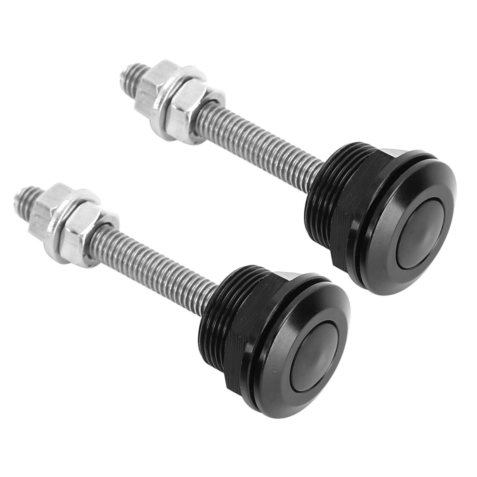 

2Pcs Universal Hood Pin Bonnet Lock Quick Release Push Button Bumper Clip Latches22mm 0.9in
