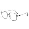 Women Stylish Large Frame Reading Glasses Men's Business Transparent Frame Blue Light Blacking Presbyopic Glasses  Lady's Trendy  Decoration Eyewear