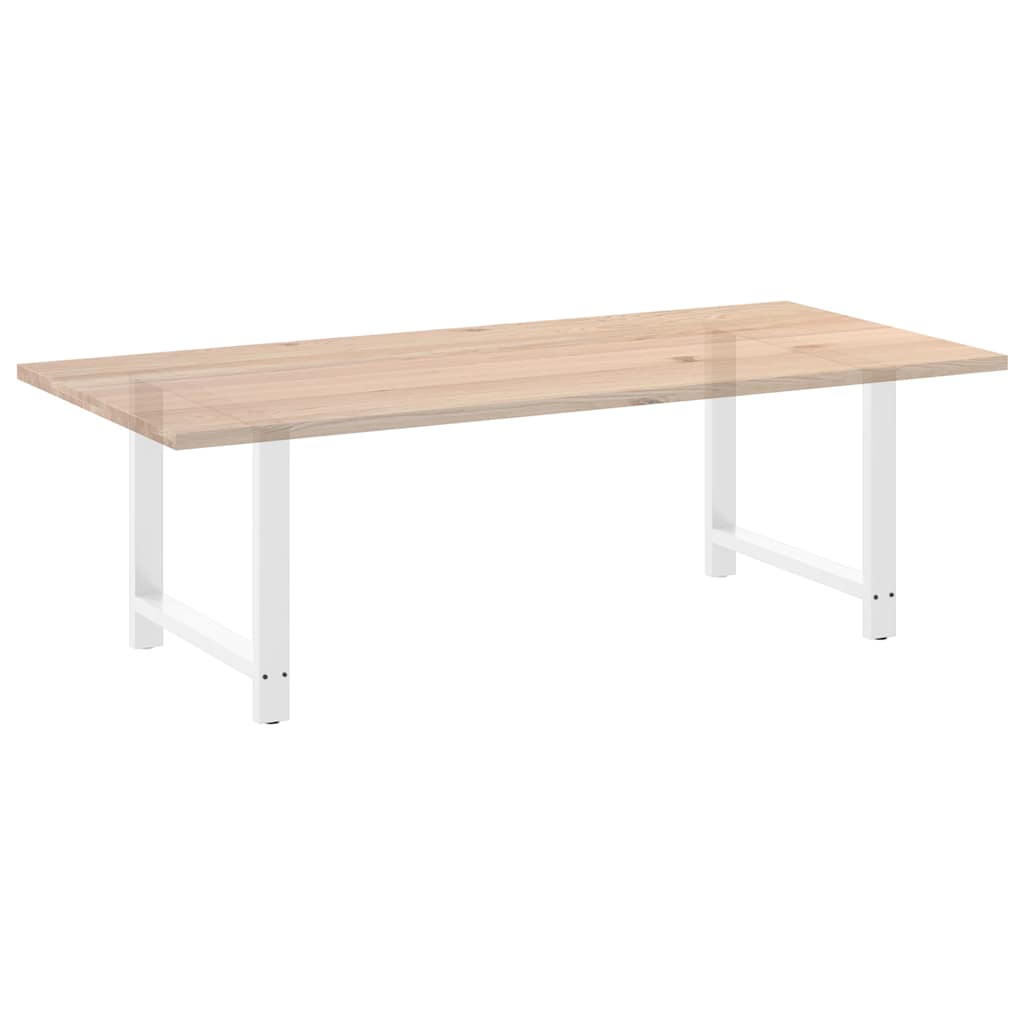Vidaxl Nogi Do Stolika Kawowego, Białe, 2 Szt., 100X(72-73) Cm, Stal