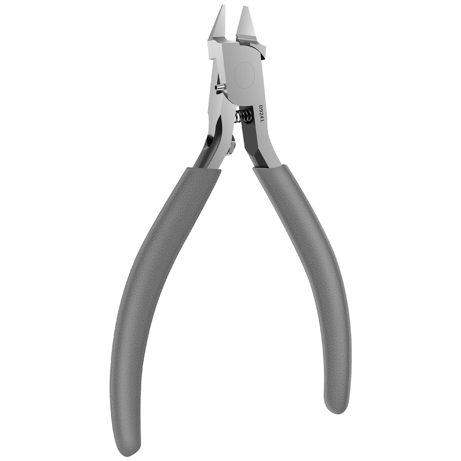 Model Nippers Ultra-Thin Single-Edged Gundam Model Building Tools for Beginners To Repair and Fix Plastic Models Hand Pliers серый