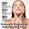 Toner Viso al Ginseng 120ml Restringente Pori Idratante Controllo Sebo Nicotinamide Levigante Schiarente Cura della Pelle del Viso Acqua Tonica