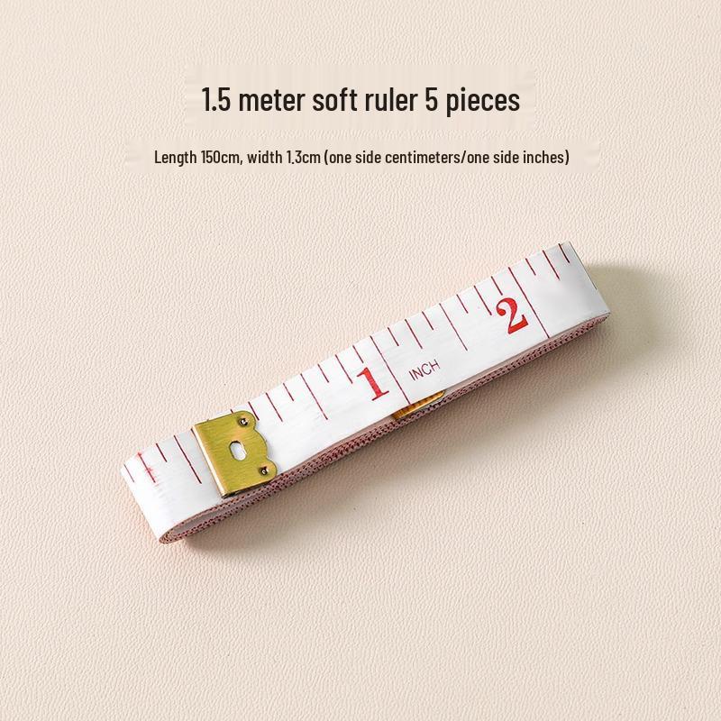 1.5 Meter Soft Tape Measure for Bust, Leg, and Body Circumference – Perfect for Tailors and Sewing.