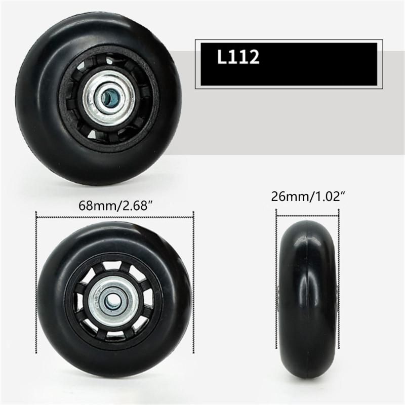 1PC Roda Giratória Versátil para Bagagem e Malas Mobilidade Sem Esforço Alta Capacidade de Carga