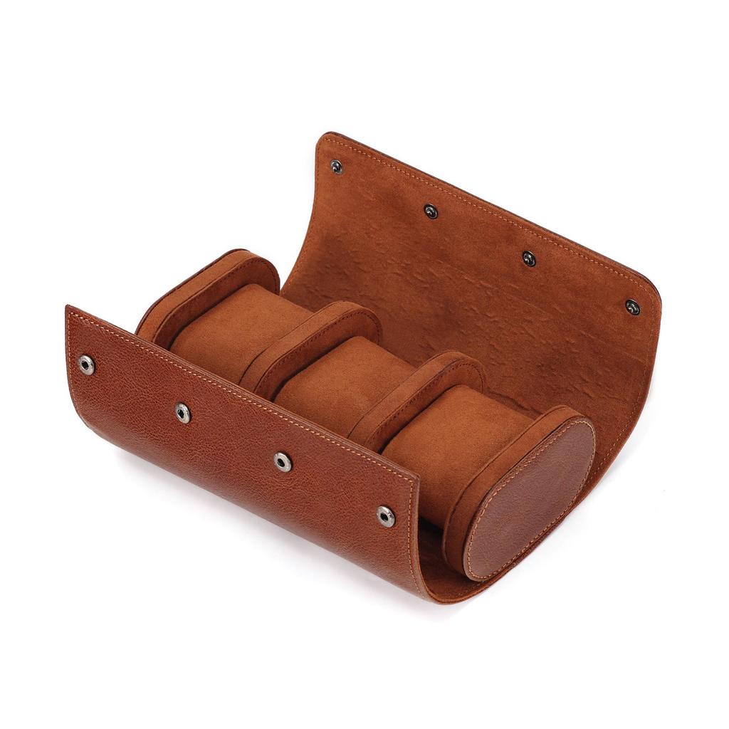 Premium Genuine Cowhide Watch Box: Dustproof, Shockproof, Removable Storage for Mechanical Watches