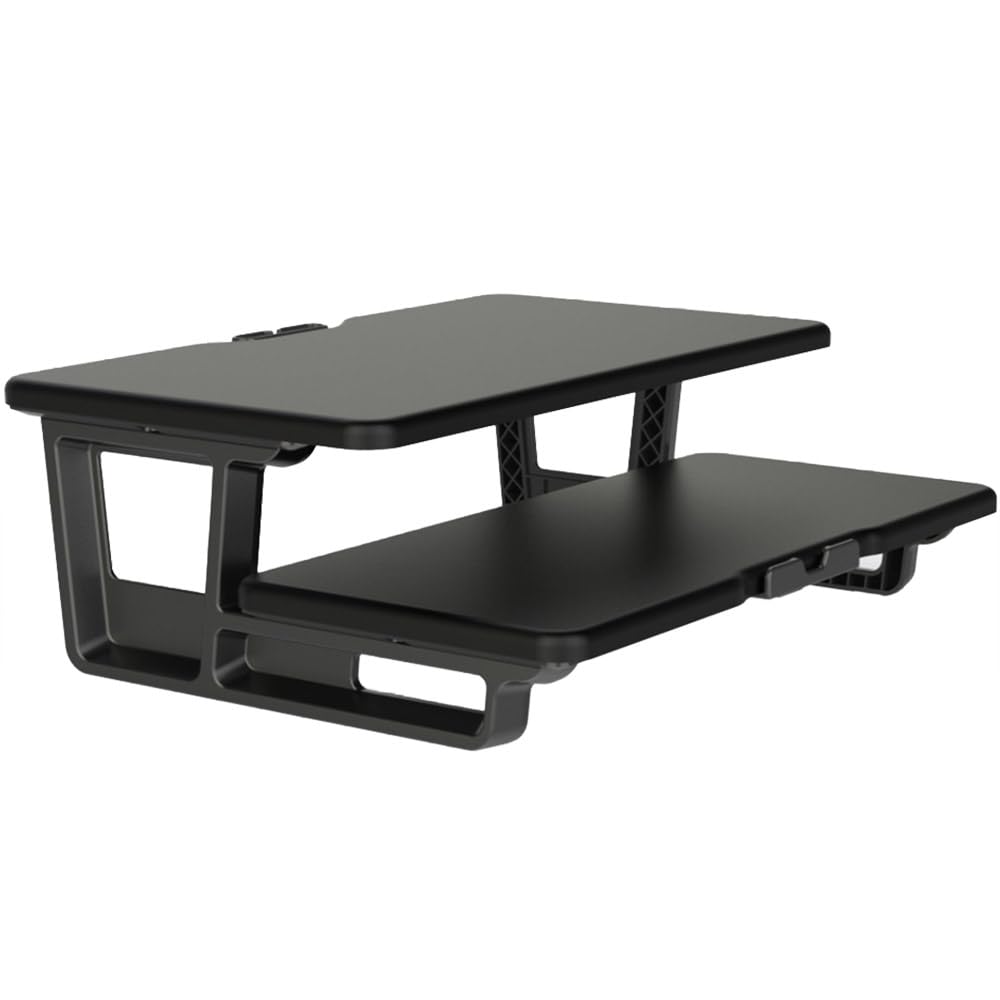 

Monitor desktop monitor monitor computer monitor desktop laptop keyboard desktop LCD monitor stand with wooden top stand, stand, 2-tier stand, stand, чёрный