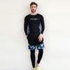 Mens UV Protection Rash Guard Set Quick Dry Long Sleeve Surfing Swimwear Diving Swimming Water Sports