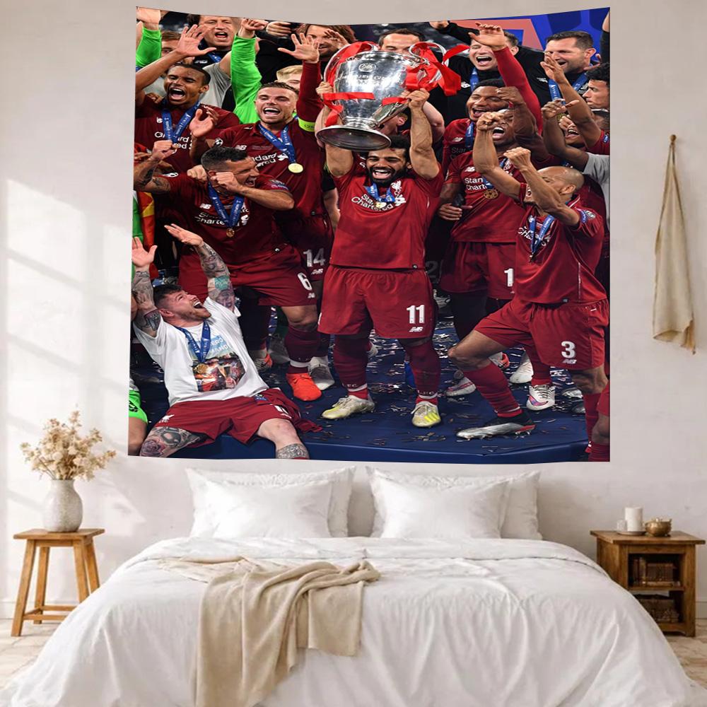 Liverpool Football Club Wall Decor Tapestry Art For Pet Memorial Birthdaywedding Party Backdrop Family Gift