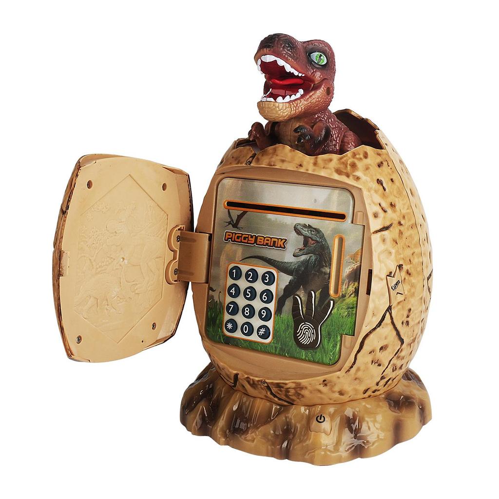 Tyrannosaurus Rex Fingerprint Egg Safe - Kids Piggy Bank Toy Gift