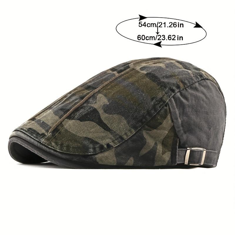 Fashion Caps For Men Newsboy Caps Camouflage Cotton Flat Peaked Cap Women Painter Beret Hats