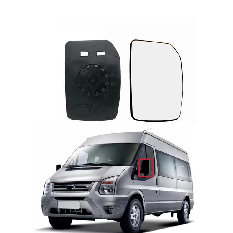 For Ford Transit MK7 MK6 2000-2014 Car Heated Rear View Mirror Glass Door Wing Clear Rearview Auto Exterior Parts