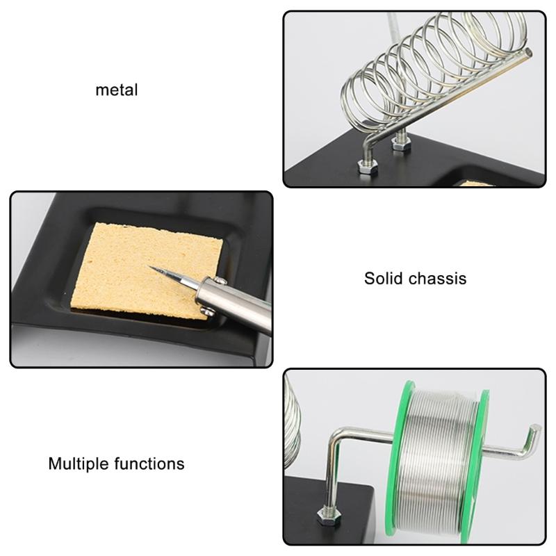 Electric Soldering Iron Rework Solder Bracket Soldering Iron Stand Station Metal Welding Tool Portable Electrical Work