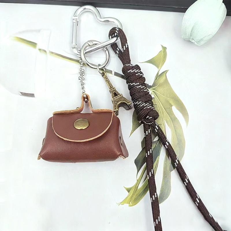 Yogodlns PU Leather Rope Luxury Bag Pendant Exquisite Luxury Cute Bag Hanging Bags Accessories Spare Parts for Bags