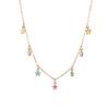 INS Style Sweet Colorful Little Star Pendant Necklace Women's Fashion Classic Jewelry Gift Accessories