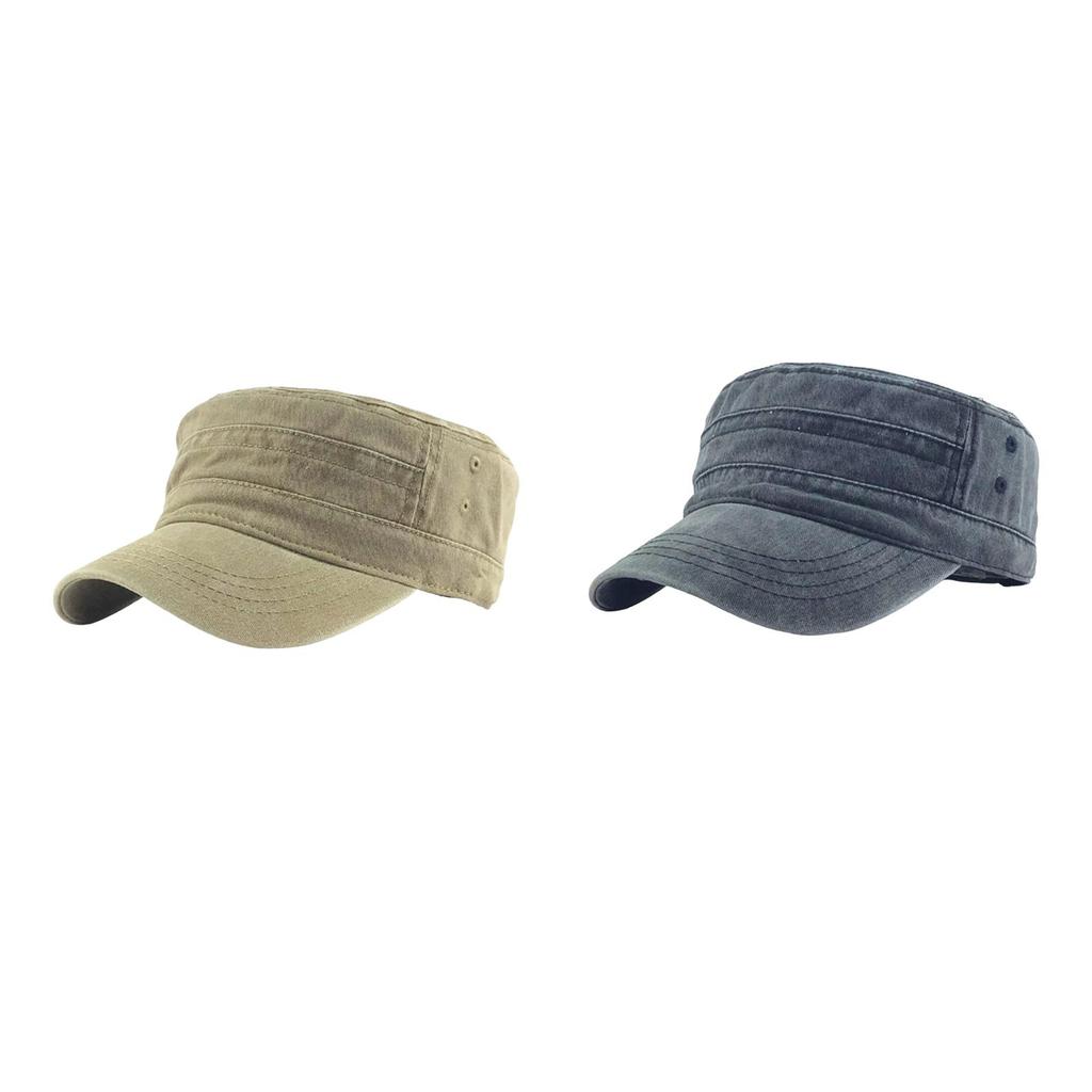 Fashion Hat Sunhat Washed Cotton Breathable Adjustable Unisex Outdoor Travel Casual Cadet Hat for Sports Beach