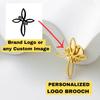 Personalized Company Painting Image Custom Brooch Lapel Pins Stainless Steel Collar Pin Gift Badges Jewelry for Clothes