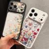 Colorful Flowers Pattern Case For iPhone 17 Pro Max For iPhone 16 15 14 13 Pro Max Luxury Hybrid TPU+PC Clear Back Hard Cover