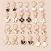 24pcs/set Butterfly Love Heart Hoop Earrings Sets for Women Exquisite Design Dangle Earrings Shared Jewelry Gifts