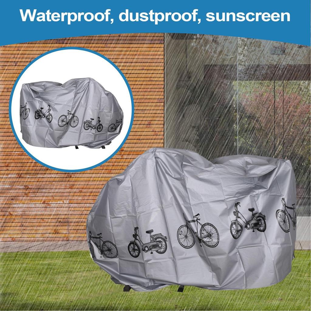 Bike Cover Weatherproof Dustproof UV Protection Cycle Tarp Bicycle Rain Cover for Mountain Road Electric Cycles Cruiser Scooter